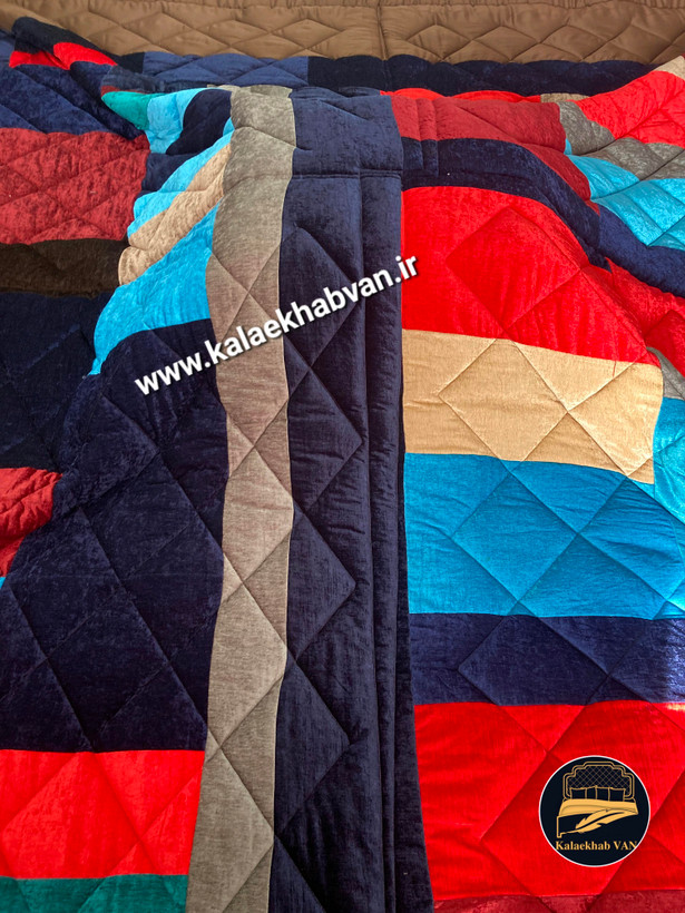 لحاف کرسی مخمل 40 تیکه 10رنگ درهم su55896