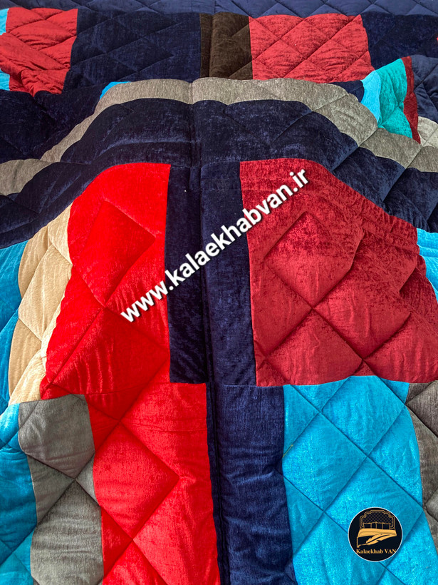 لحاف کرسی مخمل 40 تیکه 10رنگ درهم su55896