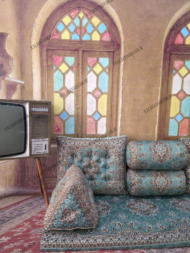 ست 7 تیکه شاه نشین طرح نیلوفر کد 79562
