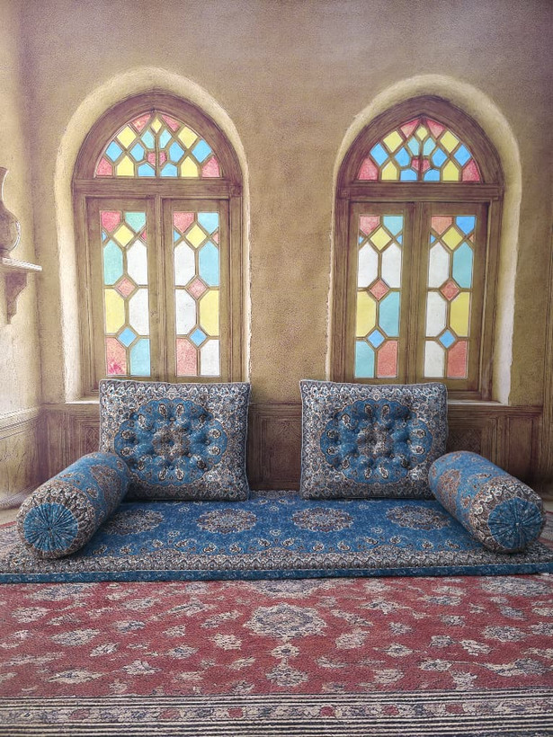 شاه نشین ابی طرح نیلوفر کد56987