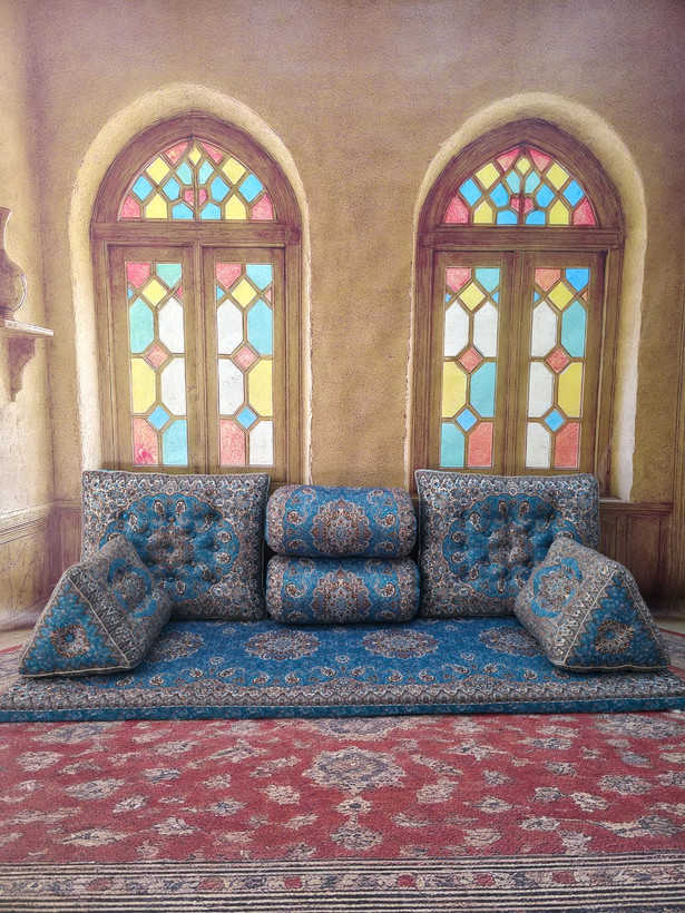 شاه نشین ابی طرح نیلوفر کد56987
