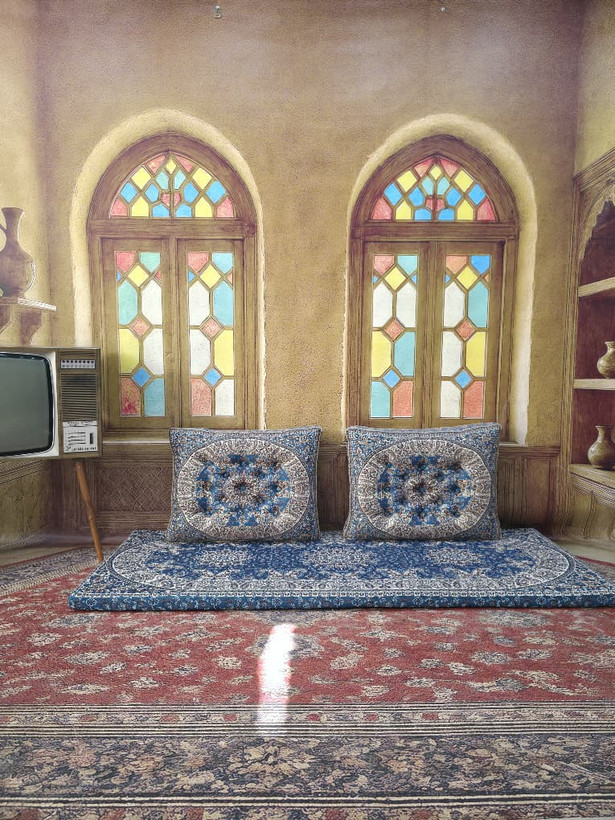 ست شاه نشین ابی طرح شاهسوند کد 99813