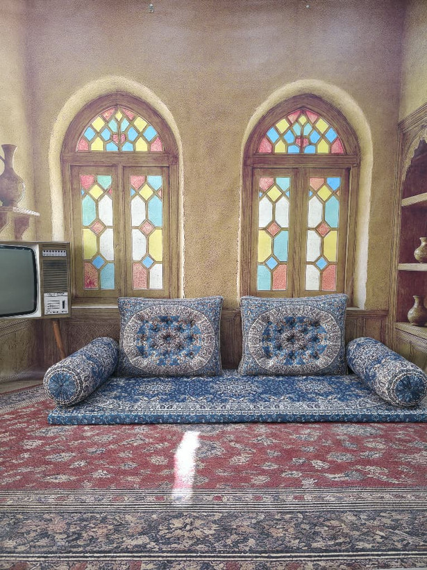 ست شاه نشین ابی طرح شاهسوند کد 99813