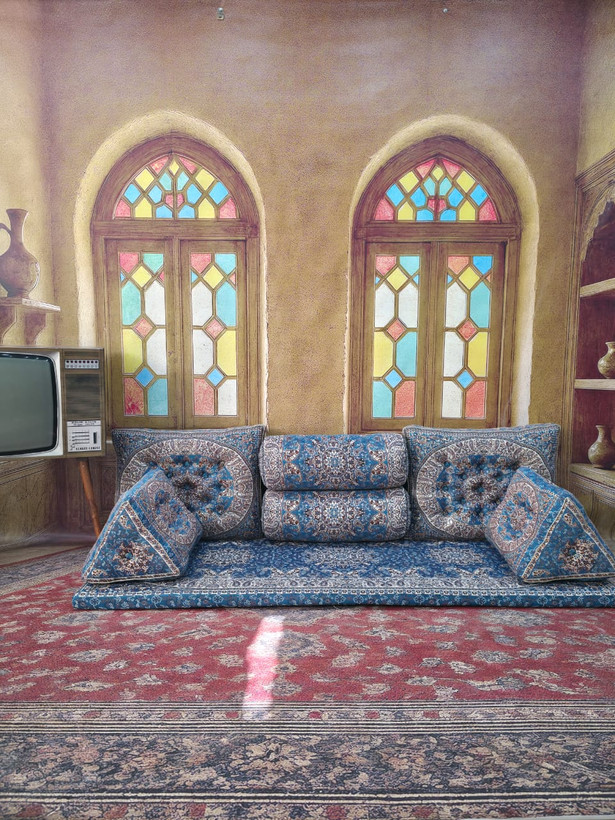 ست شاه نشین ابی طرح شاهسوند کد 99813