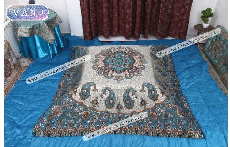 لحاف کرسی سنتی ترمه طرح نسترن کد 46897