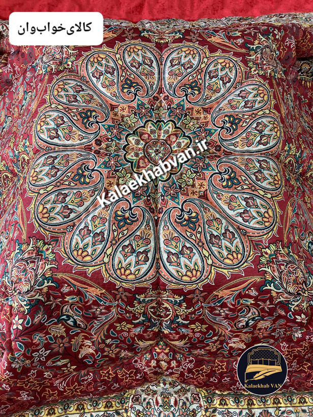 لحاف کرسی زرشکی طرح افشار کدnh741566