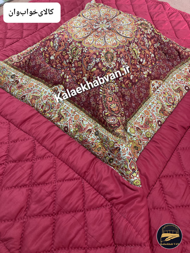 لحاف کرسی زرشکی طرح افشار کدnh741566